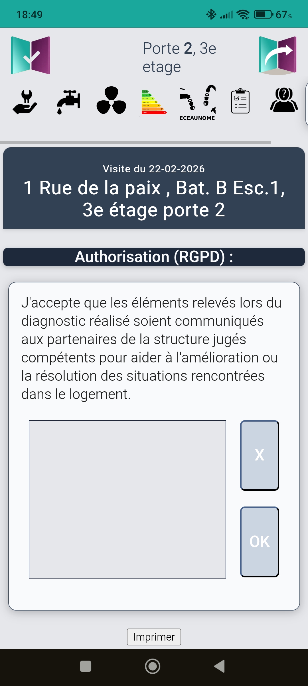 Consentement RGPD et signature dans AP’PAP